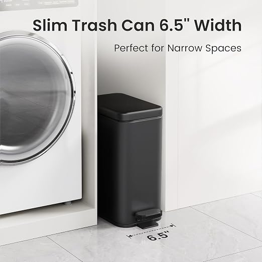 Cesun 2.6 Gallons Small Bathroom Trash Can - Image 3