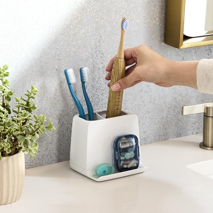 YouCopia The Ledge Toothbrush Holder, Bathroom Vanity Counter Organizer - Image 7