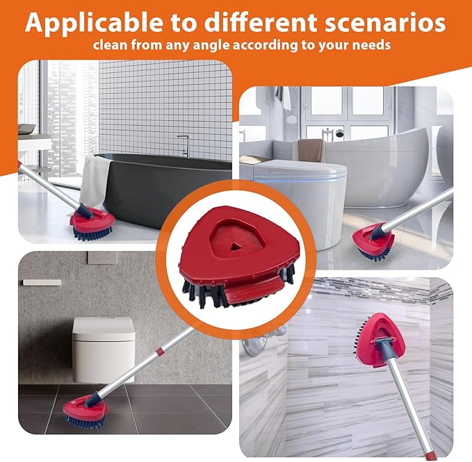 2 Pack Spin Mop Replace Scrub Brush Head - Image 6