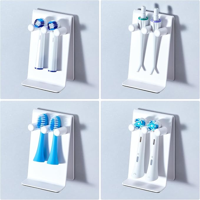 Electric Toothbrush Head Holder Adhesive or Tabletop, Tooth Brush Holder - Image 8