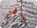 Red Birds Dish Drying Mat Winter Berry Dish Drainer Mats Absorbent Reversible by Giwawa
