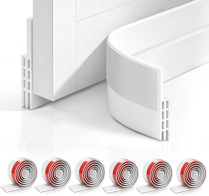 Pterying 6 Pack Door Draft Stopper, Garage Window Noise Blocker, Cold Air by Unknown