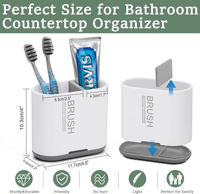 Toothbrush Holders Toothpaste Organizer - Image 3
