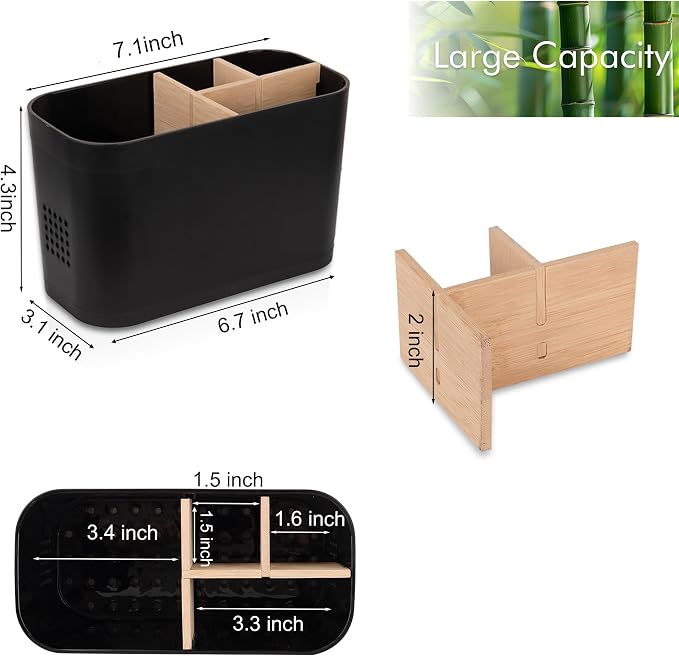 Toothbrush and Toothpaste Holder, 4 Slots - Image 5