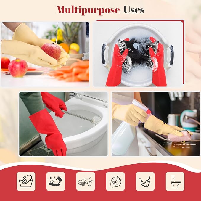Rubber Cleaning Gloves for Dishwashing - Image 6