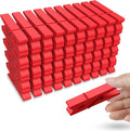 50PCS Colored Wooden Clothespins 2.9 Inch Color Clothes Pins by HONGYUTAI