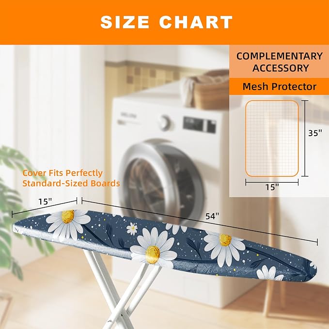 Ironing Board Cover 15x54 Inch- Standard Cotton Cover - Image 5