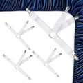 4PCS Adjustable Bed Sheet Holders, Elastic Mattress Sheet Fasteners Holder by QoeCycth