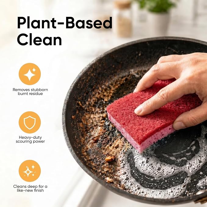 Non-Scratch Cellulose Sponge Kitchen Scrub Sponge - Image 7