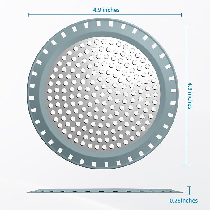 Shower Drain Hair Catcher, Aluvor Shower Drain Cover Bathtub Drain Strainer | - Image 2