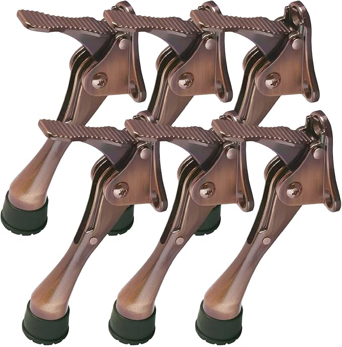 HASHI 4 Inch Kickdown Door Stopper, One Touch Step-On Door Holder, Adjustable by HASHI