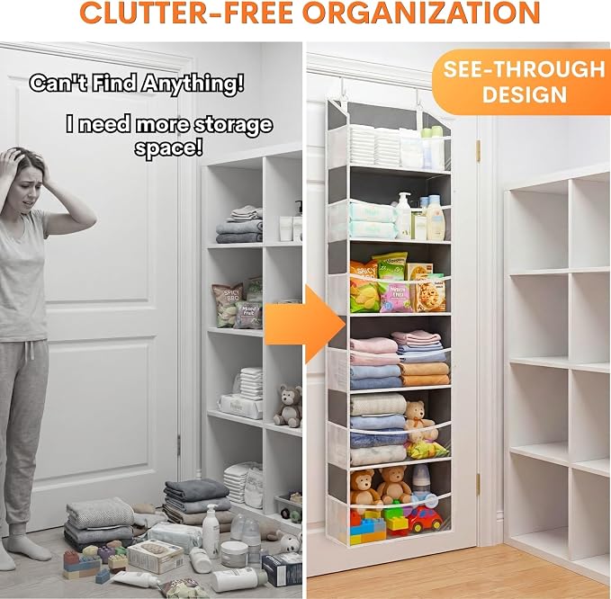 2 Pack Over Door Organizer - Image 3