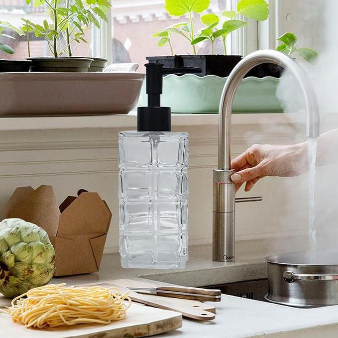 YYTSGG Clear Glass Soap Dispenser - Image 5