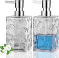 Clear Acrylic Pump Bottle Refillable Lotion Soap Dispenser 10oz 2 Pack | by JiatuA