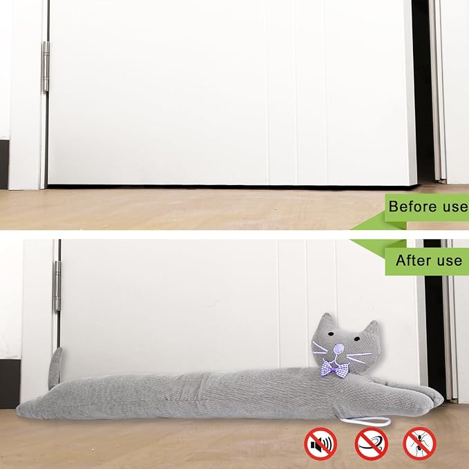 36 Inch 3LB Heavy Duty Under Door Draft Stopper, Decorative Soundproof Door - Image 6