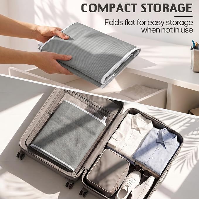Hanging Closet Organizer 4-Shelf Wide Trapezoid, Anti-Sagging Storage Bins - Image 5
