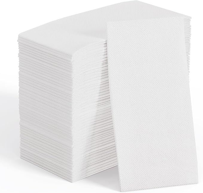 200 Pack Disposable Paper Napkins, Soft Bathroom Napkins by JOLLYCHEF