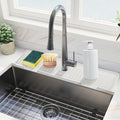 Kitchen Sink Splash Guard, 20IN Longer Silicone Faucet Guard & Draining Mat by Amerner