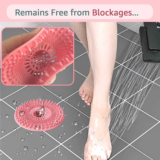 Silicone Hair Catcher for Shower Drain & Bathtub – 3 Pack | Anti-Clog Drain - Image 8