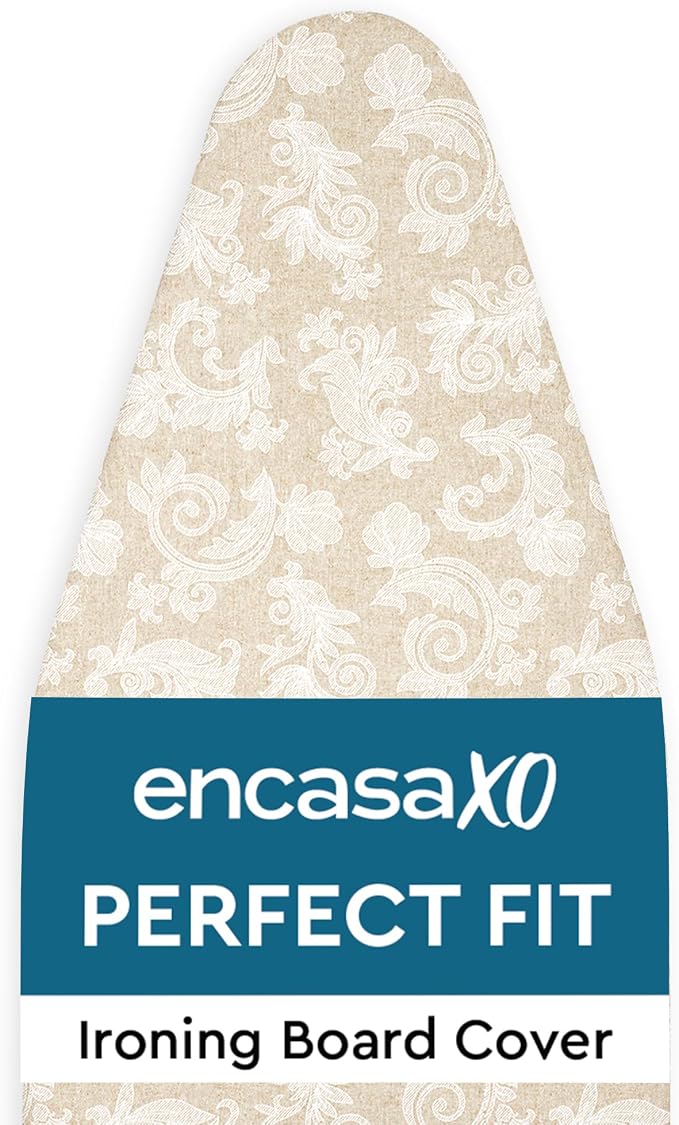Encasa XO Padded Ironing Board Cover and Pad 54"x18" Beige by EncasaXO