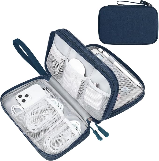 FYY Electronic Organizer, Travel Tech Pouch Bag, Waterproof, Double Layers by FYY