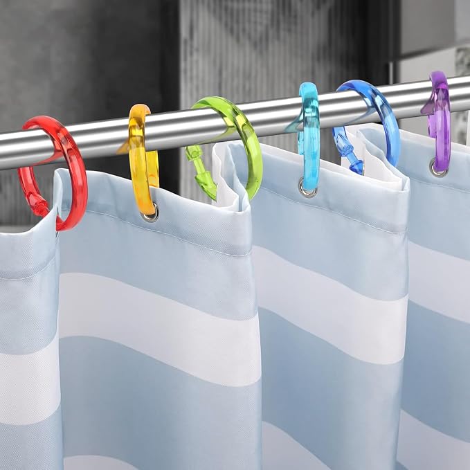 Colorful Shower Curtain Hooks - Image 5