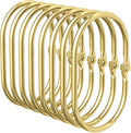 Bathway Shower Curtain Rings Gold Shower Curtain Hooks Anti-Drop Shower Rings by Bathway