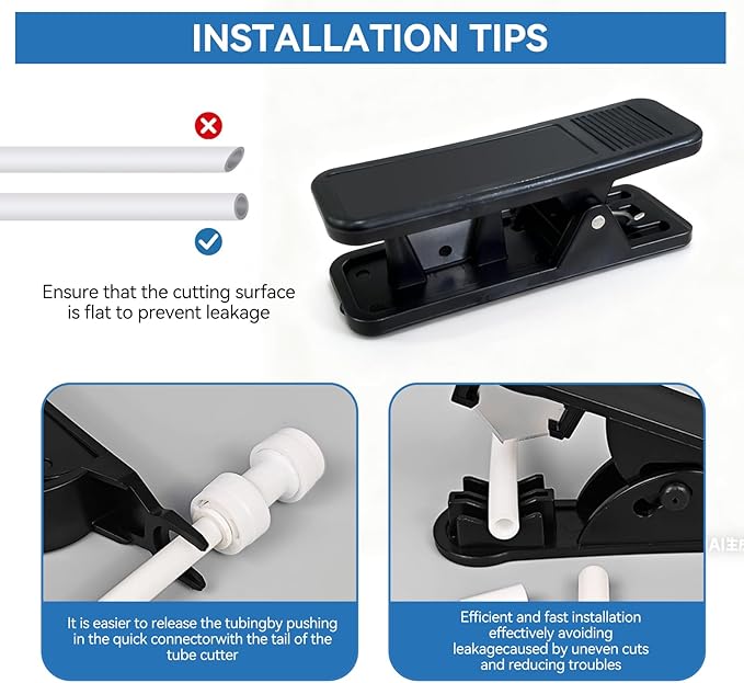 16.4 feet Refrigerator Water Supply Hose Kit Compatible with RO Reverse Osmosis Systems and Ice Maker Water Supply Assemblies Faucet Water Filter Connector Quick-Connect Fitting Water Hose Splitter
