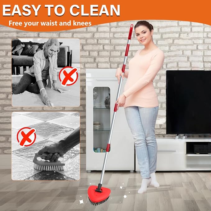 Spin Mop Replace Scrub Brush Head Compatible - Image 5