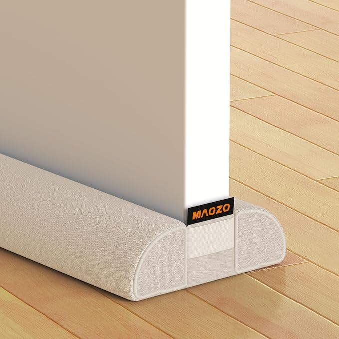 MAGZO Under Door Draft Stopper, 2 Pack 36 Inch Adjustable Door Gap Filler by MAGZO