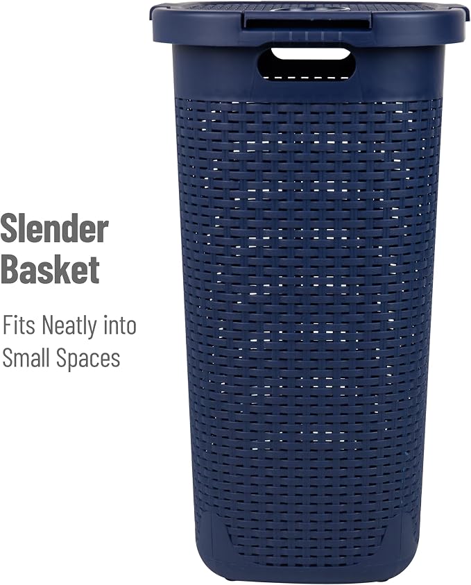 Mind Reader Slim Laundry Hamper - Image 6