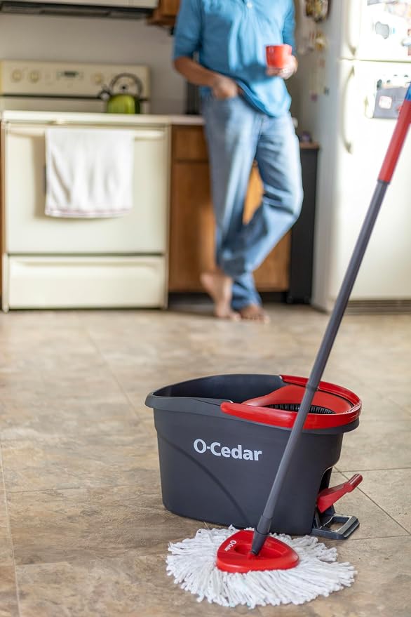 O-Cedar Easywring Microfiber Spin Mop & Bucket Floor Cleaning System - Image 21