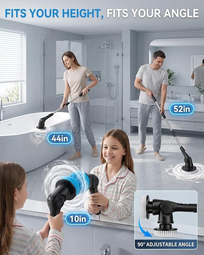 Electric Spin Scrubber, 3-Speed Shower Scrubber - Image 4