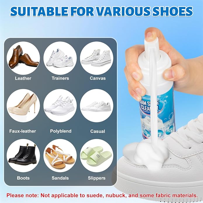 Jevvu Shoe Cleaner, Sneaker Cleaner Foam - Image 4