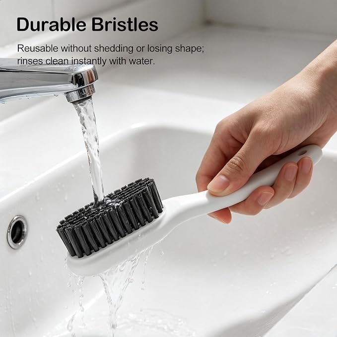 SetSail Soft Bristle Scrub Cleaning Brush 3 Pack Laundry Brush Gray White | - Image 5