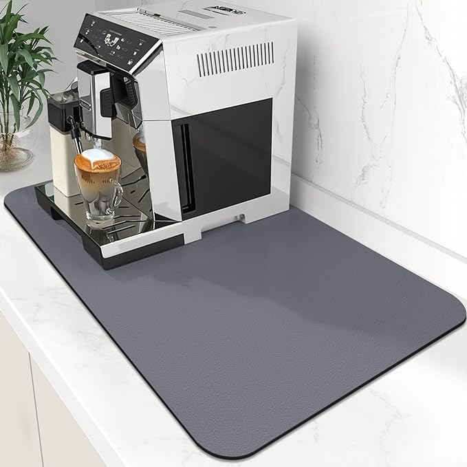 Coffee Mat Super Absorbent Dish Drying Mat Coffee Bar Mat 12"x 19" by WiseLife