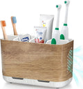 Boperzi Toothbrush and Toothpaste Holder Wood Grain by Boperzi