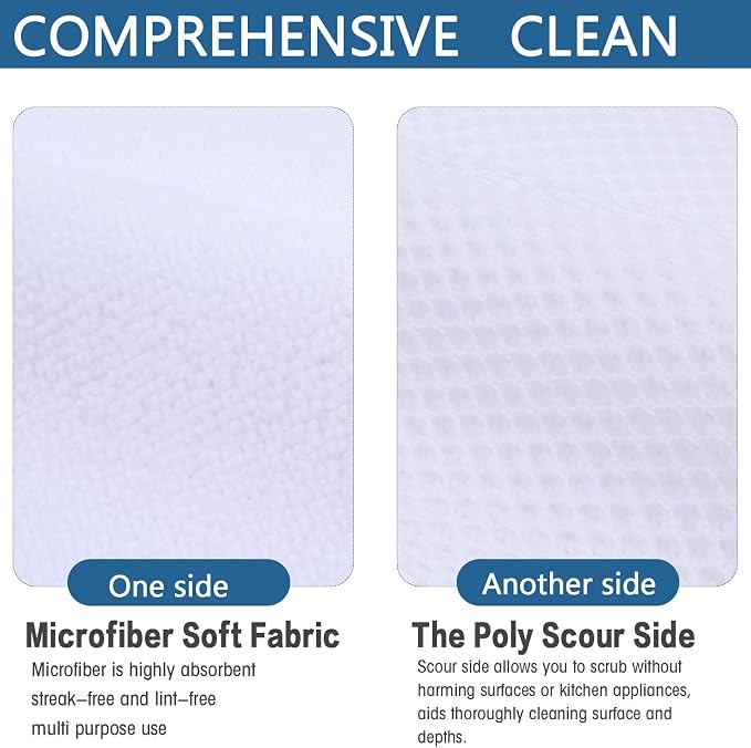 SINLAND Dish Cloth for Washing Dishes Kitchen Washcloth Cleaning Cloth - Image 4