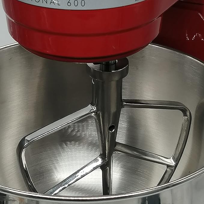 4.8 L 4.5 and 5 Quart stainless steel TILT-HEAD FLEX EDGE BEATER ，Compatible with Kitchenaid stand mixer models K45SS, KSM75, KSM95, KSM150PS, KSM152PS and KSM155GB. (4.5-5 Quart)
