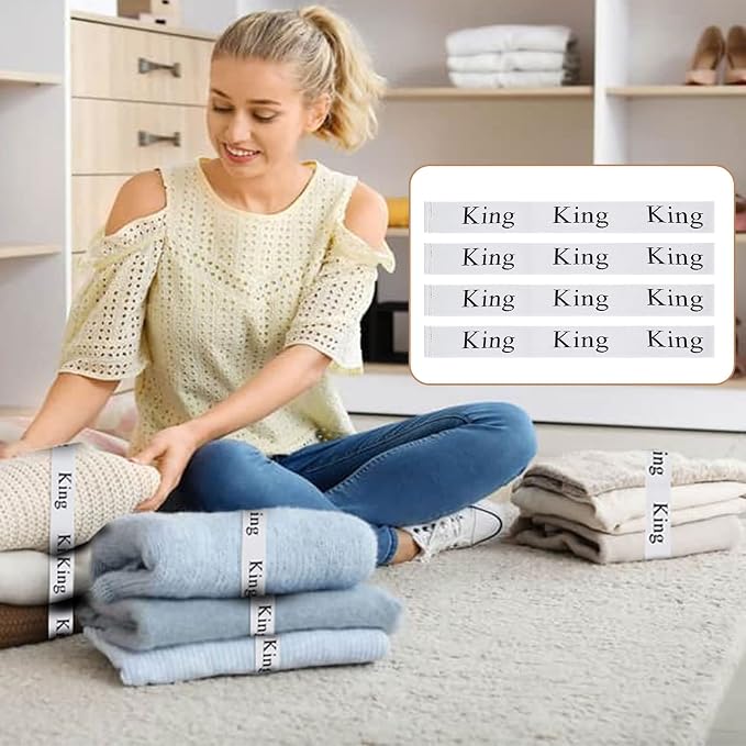 4PCS Bed Sheet Organizer Bands, Storage Labels and Sheet Keepers - Image 3
