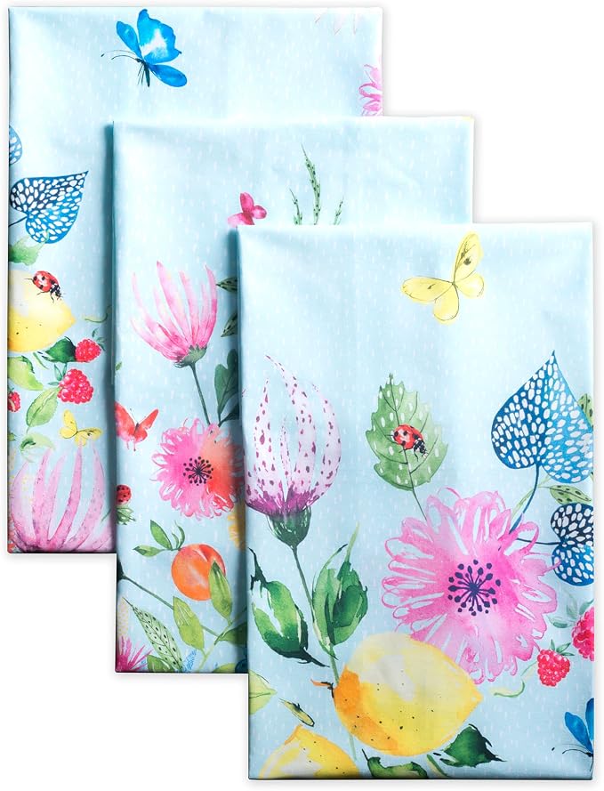 Maison d' Hermine Kitchen Towels Set of 3 Reusable 100% Cotton 27.50" x 20" by MaisondHermine