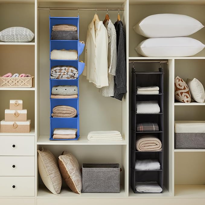 YOUDENOVA Hanging Closet Organizer and Storage, Clothes Organizer - Image 2