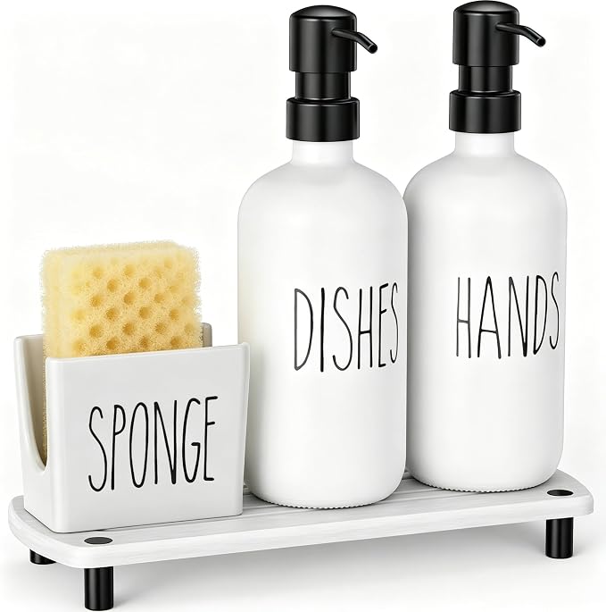 Cisily Kitchen Soap Dispenser Set Comes - Image 8