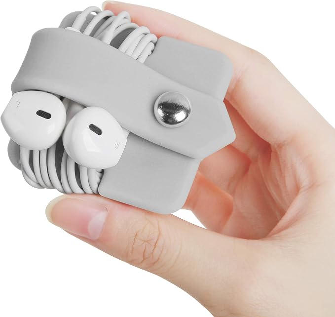 Cord Organizer Earbuds Holder Earphone Wrap Earphones Organizer Headset by ELFRhino