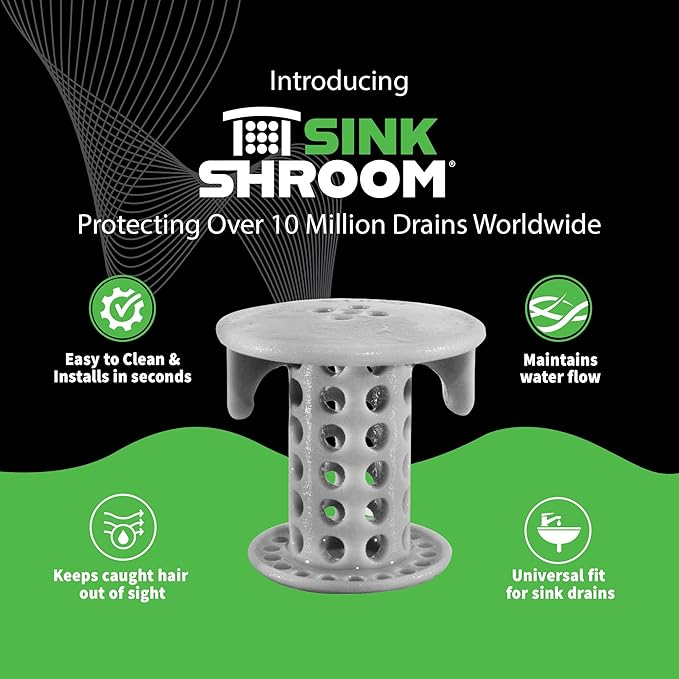 SinkShroom The Revolutionary Sink Drain Protector Hair Catcher/Strainer/Snare - Image 2