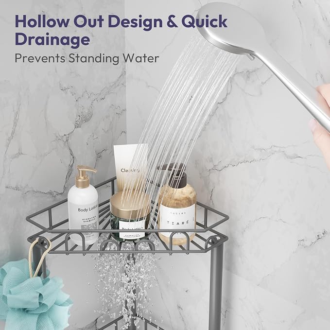 SWTYMIKI Standing Shower Caddy Corner - Image 3