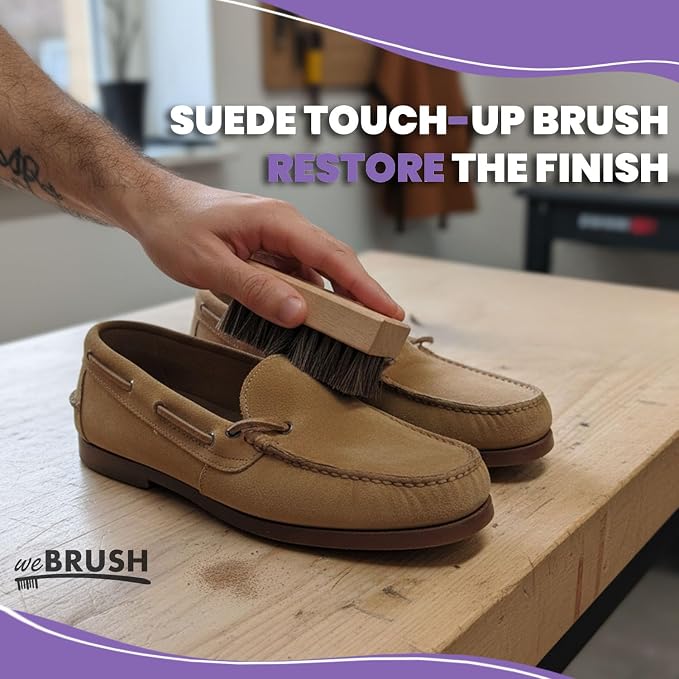 3 Small Shoe Brushes, Shoes Cleaning Brush Kit, Suede Shoe Cleaner, Boot White - Image 2