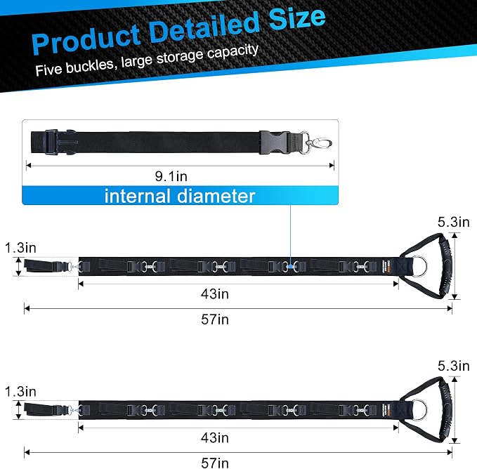 Extension Cord Organizer Holder 2-Pack 5 Detachable Straps | Cable Management - Image 6
