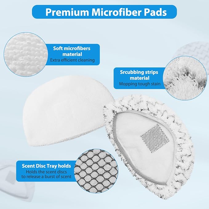6 Pack Steam Mop Replacement Pads Washable - Image 3