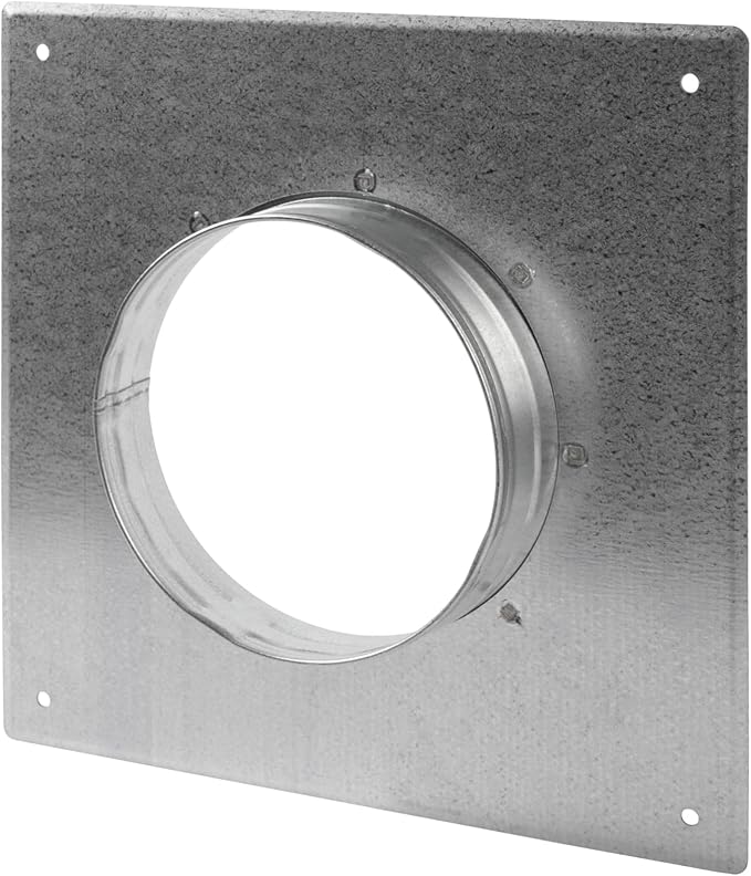 Repa Market 5 Inch Round Duct Flange/Galvanized Steel Vent Connector Plate/Wall or Ceiling Mount Adapter/for Dryer Hose & HVAC/Heavy Duty Air Return, Heating Cooling Exhaust Ventilation Cover